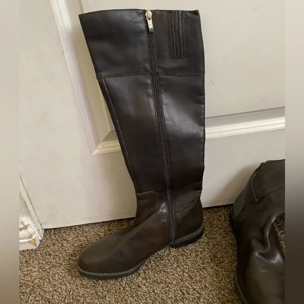Franco Sarto Dark Brown Over the Knee Boots Size 7 1/2